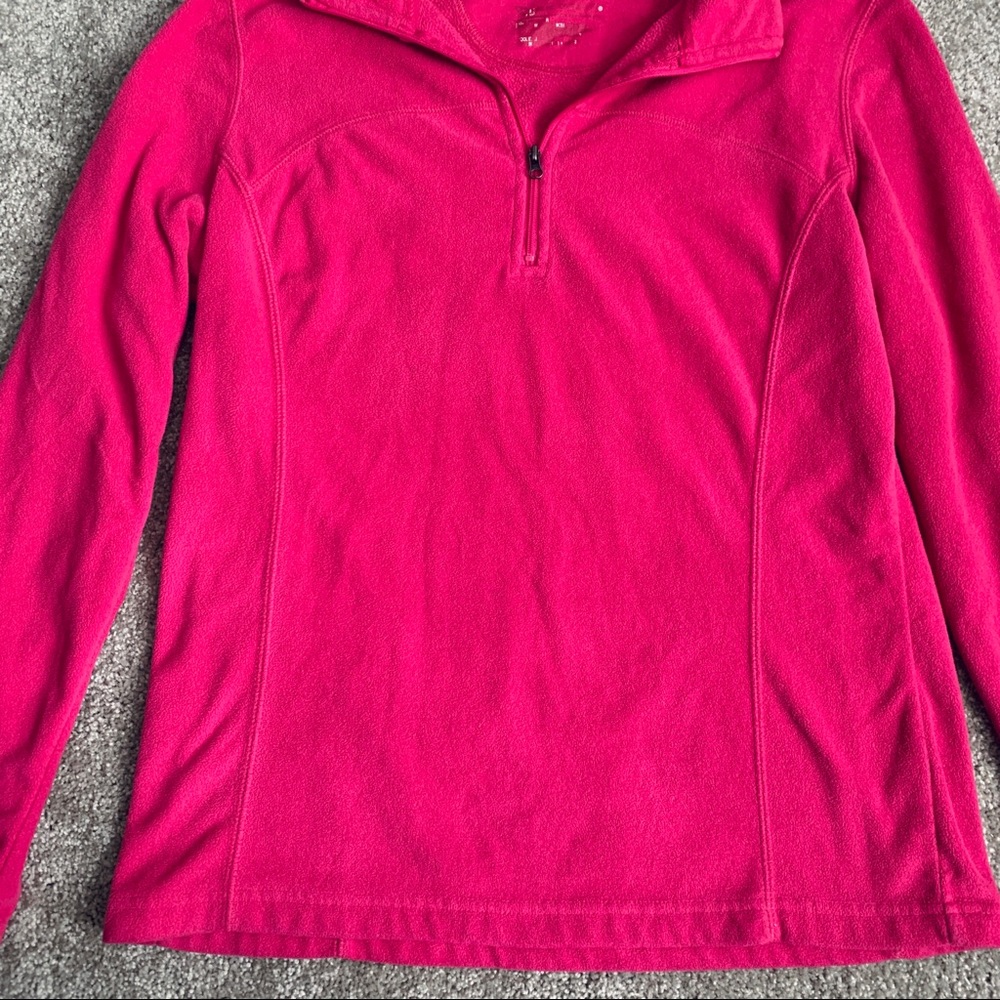 Tek gear pink fleece quarter-zip jacket - Picture 2 of 3